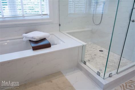 White Corian Master Bathroom- Bryn Mawr, PA