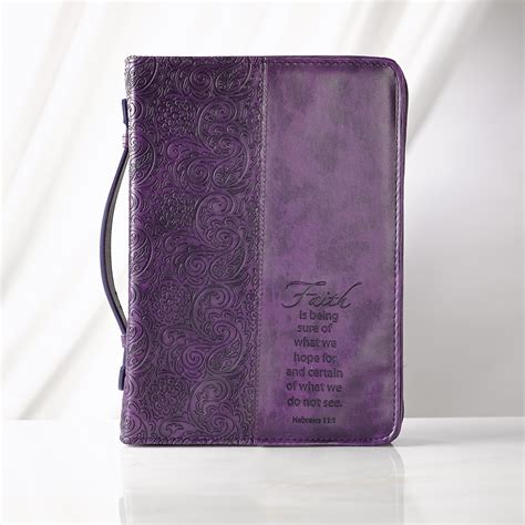 Faith in Purple Hebrews 11:1 Bible Cover