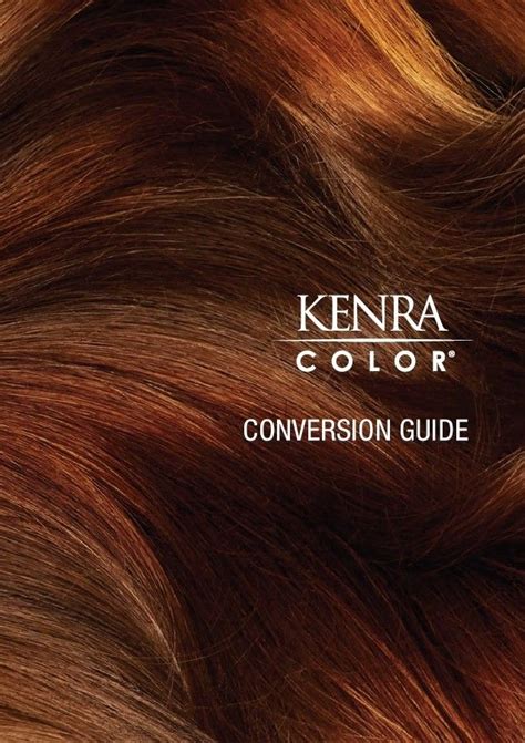 The KENRA Haircolor Conversion Guide is a great tool for new or ...