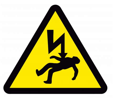 Electric shock hazard warning sign | FreeVectors