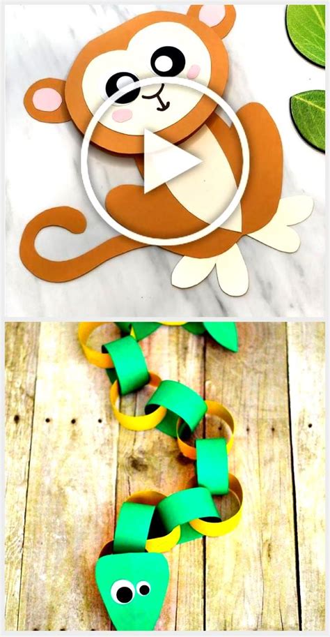 Jungle Animal Craft For Kids | Learn how to make this adorable monkey card craft..., #Adorable # ...