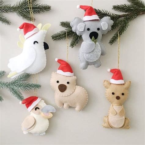 88 Original Felt Ornaments For Your Christmas Tree - DigsDigs