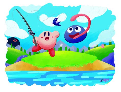 Kirby and Gooey by ENErgyArtt on Newgrounds