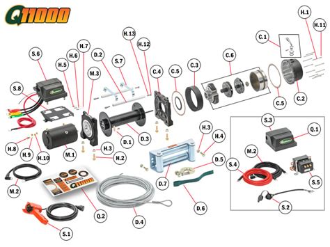 Q11000 Winch Replacement Parts | Quadratec