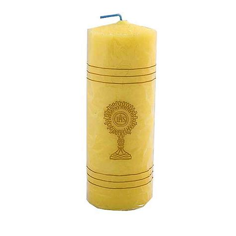 Yellow Sanctuary Candle with Monstrance- King Size | online sales on ...