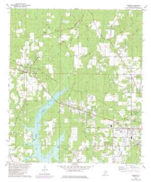 Semmes topographic map 1:24,000 scale, Alabama