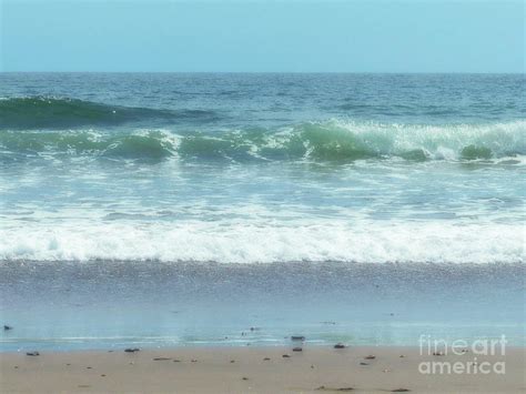 Port Hueneme Beach Waves Soft Photograph by Connie Sloan - Fine Art America