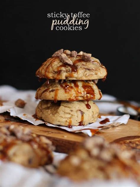 Sticky Toffee Pudding Cookies | A Pudding Cookie Recipe With Toffee Bits