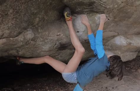 Watch Oriane Bertone, 13, Send V12 Traverse - Gripped Magazine