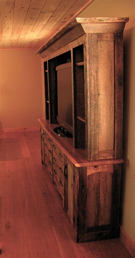 Custom Made Rustic Entertainment Center by Custom Rustic Furniture by ...