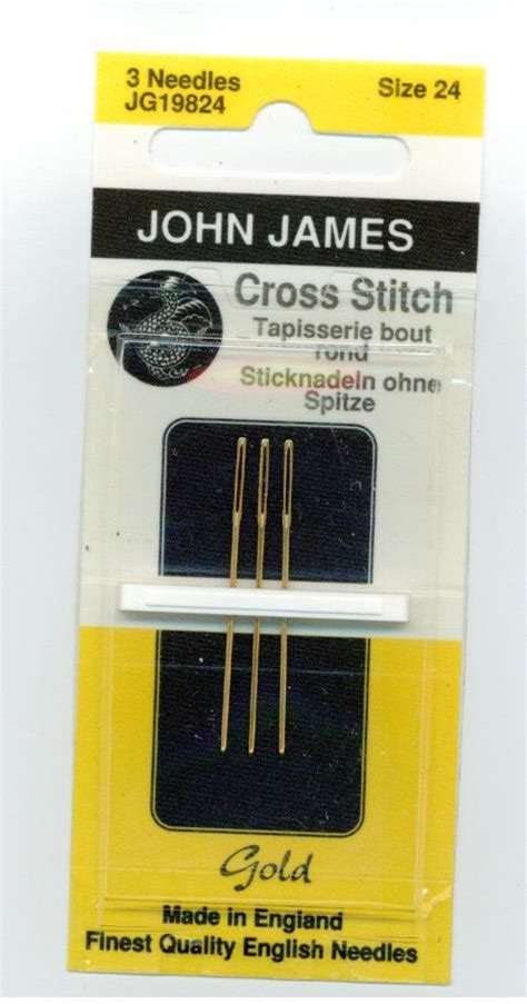 John James Cross Stitch Needles Gold 1 package by MyNeedleandEye