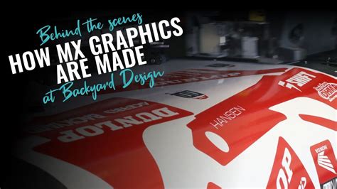 How MX graphics are made | Inhouse tour at Backyard Design | MX Decal company - YouTube