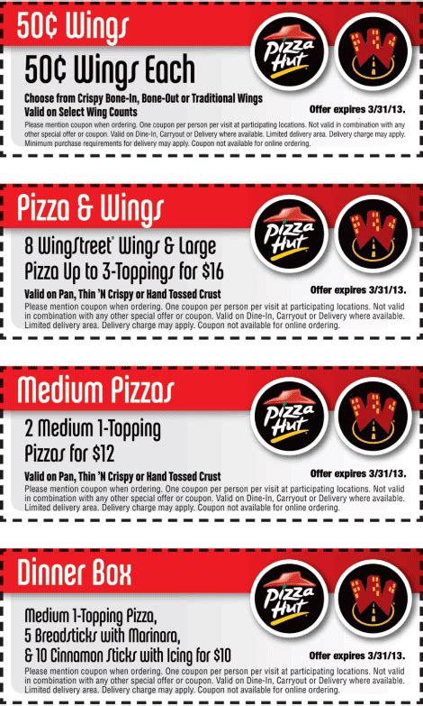 Printable Coupons: Pizza Hut Coupons