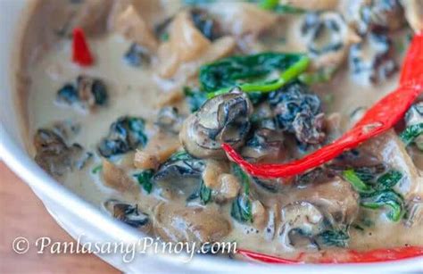 Apple Snails in Coconut Milk (Ginataang Kuhol) - Panlasang Pinoy