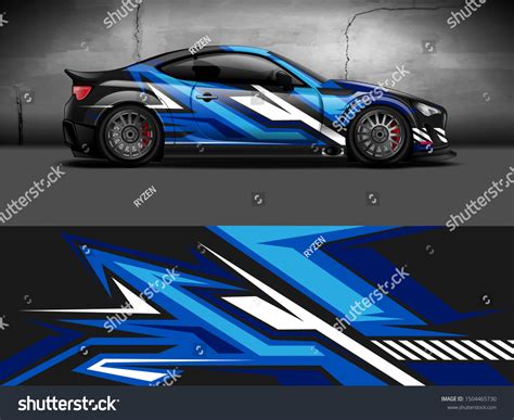 Car Wrap Vinyl Sticker Decal Graphics: vector de stock (libre de ...