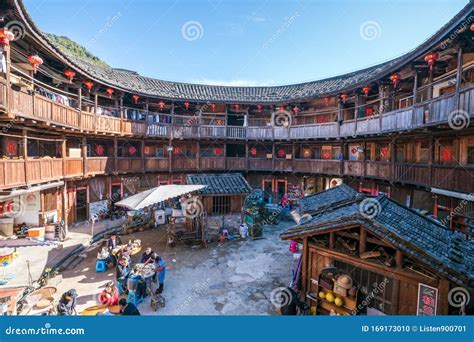 Traditional Chinese Earth Buildings of Hakka, the Interior Fo Famous ...