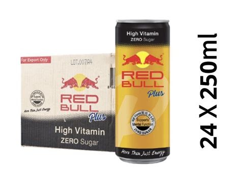 Red Bull Plus Zero Sugar (24 cans), Food & Drinks, Beverages on Carousell