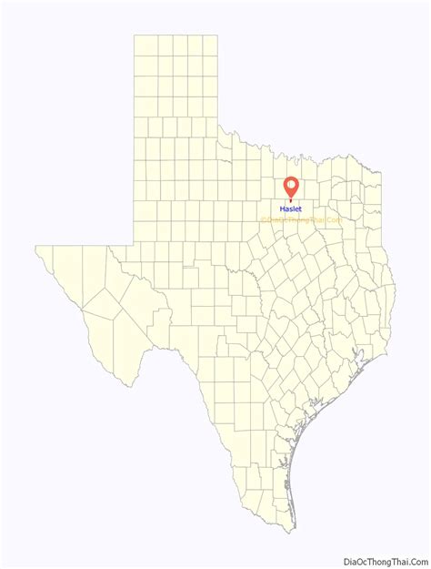 Map of Haslet city - Thong Thai Real