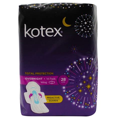 Kotex Soft & Smooth Overnight Heavy Flow Night - Wing (14s) - 28cm