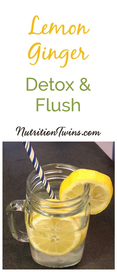 Lemon Ginger Detox Drink - Nutrition Twins