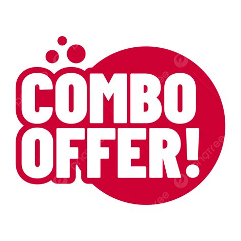 Red Combo Offer Vector, Red, Combo, Offer PNG and Vector with Transparent Background for Free ...