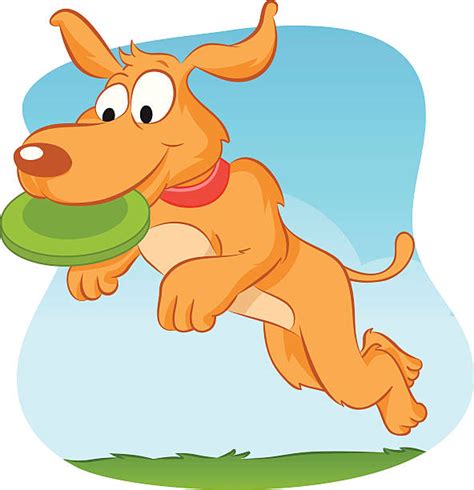 Royalty Free Dog Catching Frisbee Clip Art, Vector Images ...