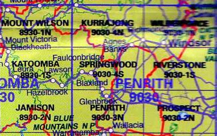 Springwood 9030-4S NSW Topographic Map - Printed - A.B.C. Maps