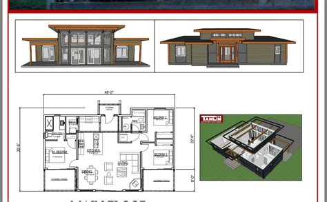 Modern Cabin, Modern House Plans, Small House Plans, House Floor Plans, Passive Solar Homes ...