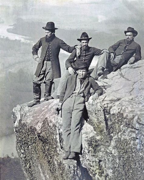 4 Union Soldiers Atop Lookout Mountain Tennessee | Civil war history, Civil war photos, Civil ...