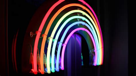 Wallpaper Neon lights, rainbow colors 3840x2160 UHD 4K Picture, Image