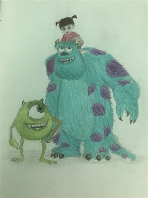 Monsters inc, Sully, Mike, boo, drawing | Immagini disney, Disegni ...