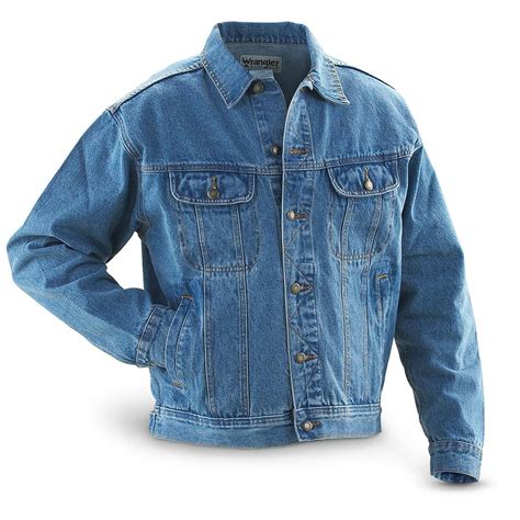 Wrangler Men's Denim Jean Jacket - 47385, Uninsulated Jackets & Coats at Sportsman's Guide