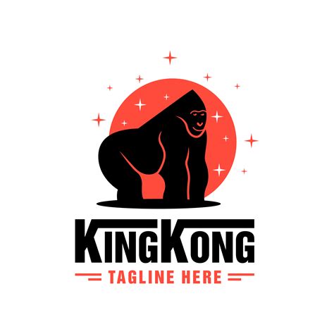 king kong illustration logo king of the jungle 5073593 Vector Art at ...