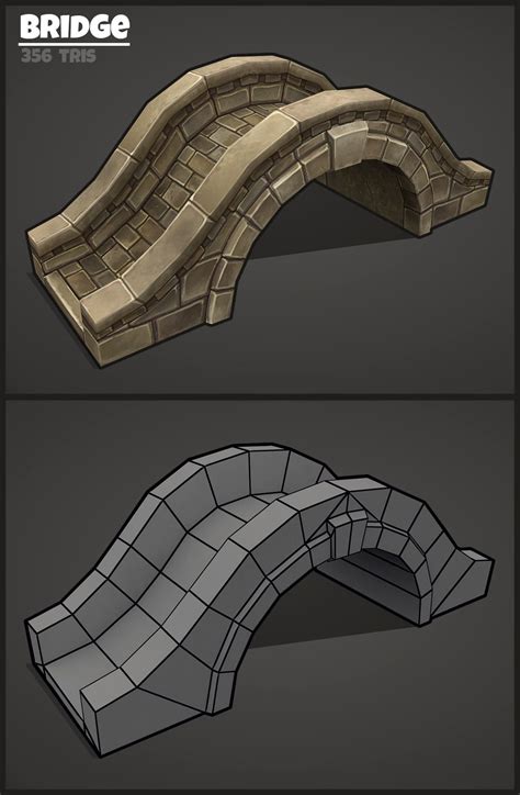 ArtStation - Bridge, Sasha Barabanova | Low poly models, Game concept ...