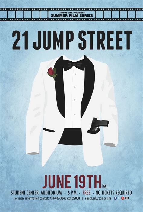 21 Jump Street movie poster redesign | 21 jump street, Movie posters minimalist, Alternative ...