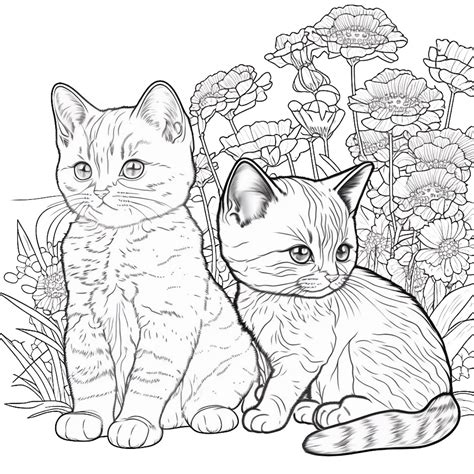 77 Cute Cat Coloring Pages For Kids and Adults - Our Mindful Life