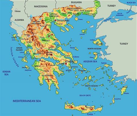 Mapa de Grecia - datos interesantes e información sobre el país