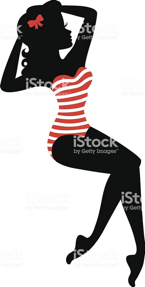 Pin Up Girl Silhouette Vector at Vectorified.com | Collection of Pin Up Girl Silhouette Vector ...