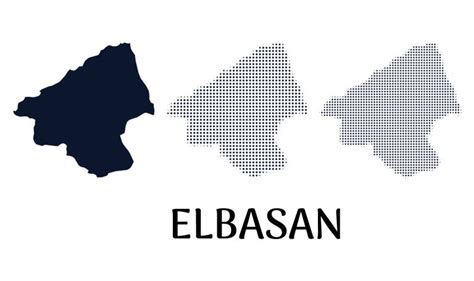 Elbasan Albania Map - Frebers