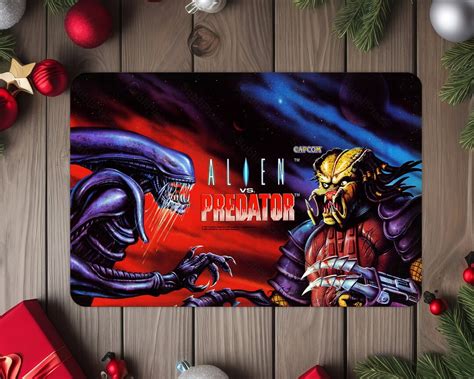 Alien Vs Predator Arcade Game Marquee Image on a 8x12 Metal Plate High ...