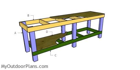 2x4 8 ft Workbench Plans | MyOutdoorPlans | Free Woodworking Plans and Projects, DIY Shed ...