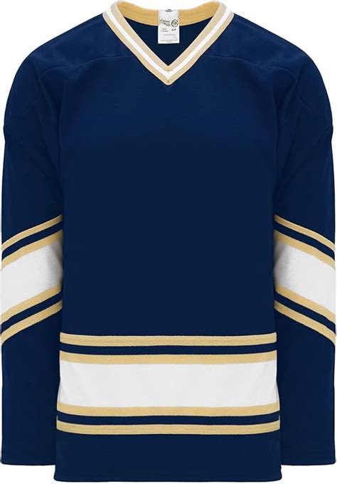 Amazon.com: Notre Dame Navy V-Neck Pro Plain Blank Hockey Jerseys: Clothing