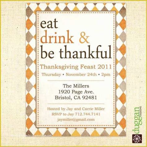 Thanksgiving Potluck Invitation Template Free Printable Of Unavailable Listing On Etsy ...