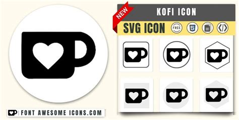 Kofi Icon SVG Code — Download Path / HTML