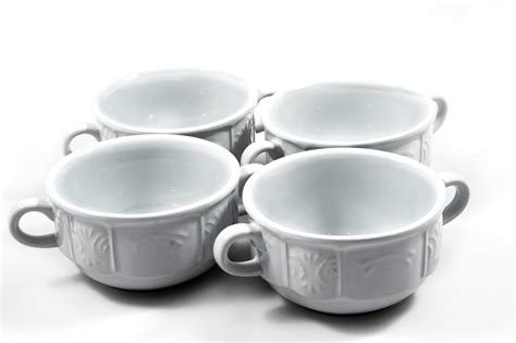 Set of 4 Classic Culinaria Double-Handled Soup Bowls – Jean Patrique ...