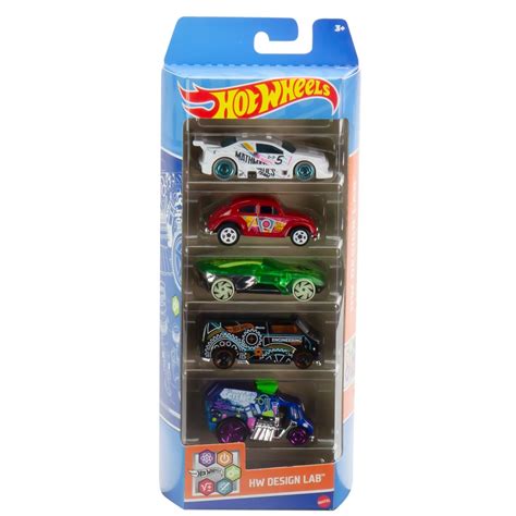 Set 5 masinute Hot Wheels, Design Lab - eMAG.ro