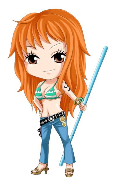 One Piece: Chibi Nami by himachan on DeviantArt