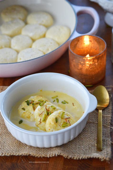 Soft Rasmalai with Milk Powder-Melts in the mouth - Savory&SweetFood