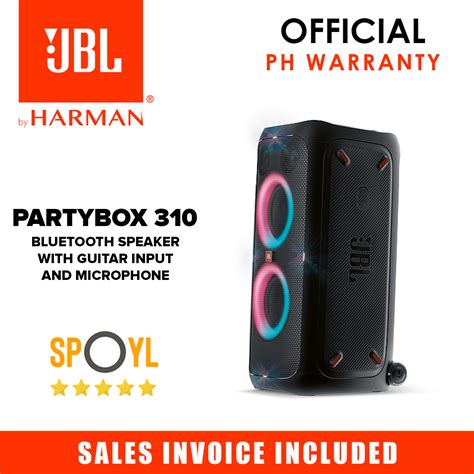 JBL PartyBox 310 Bluetooth speaker / with mic and guitar input - Spoyl Store | Lazada PH