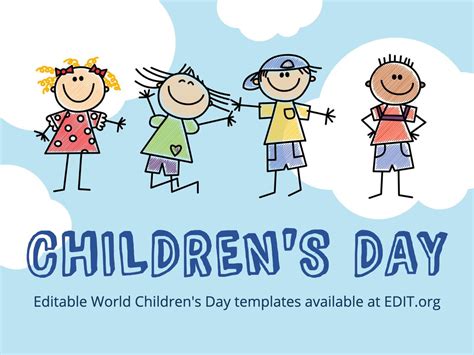 World Children's Day poster templates